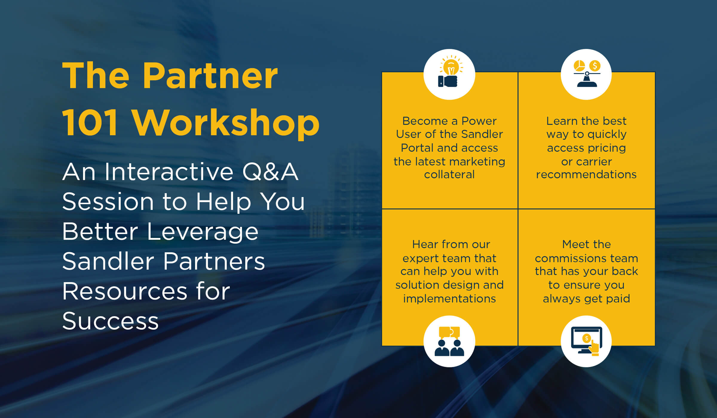 Sandler Partners 101 Workshop