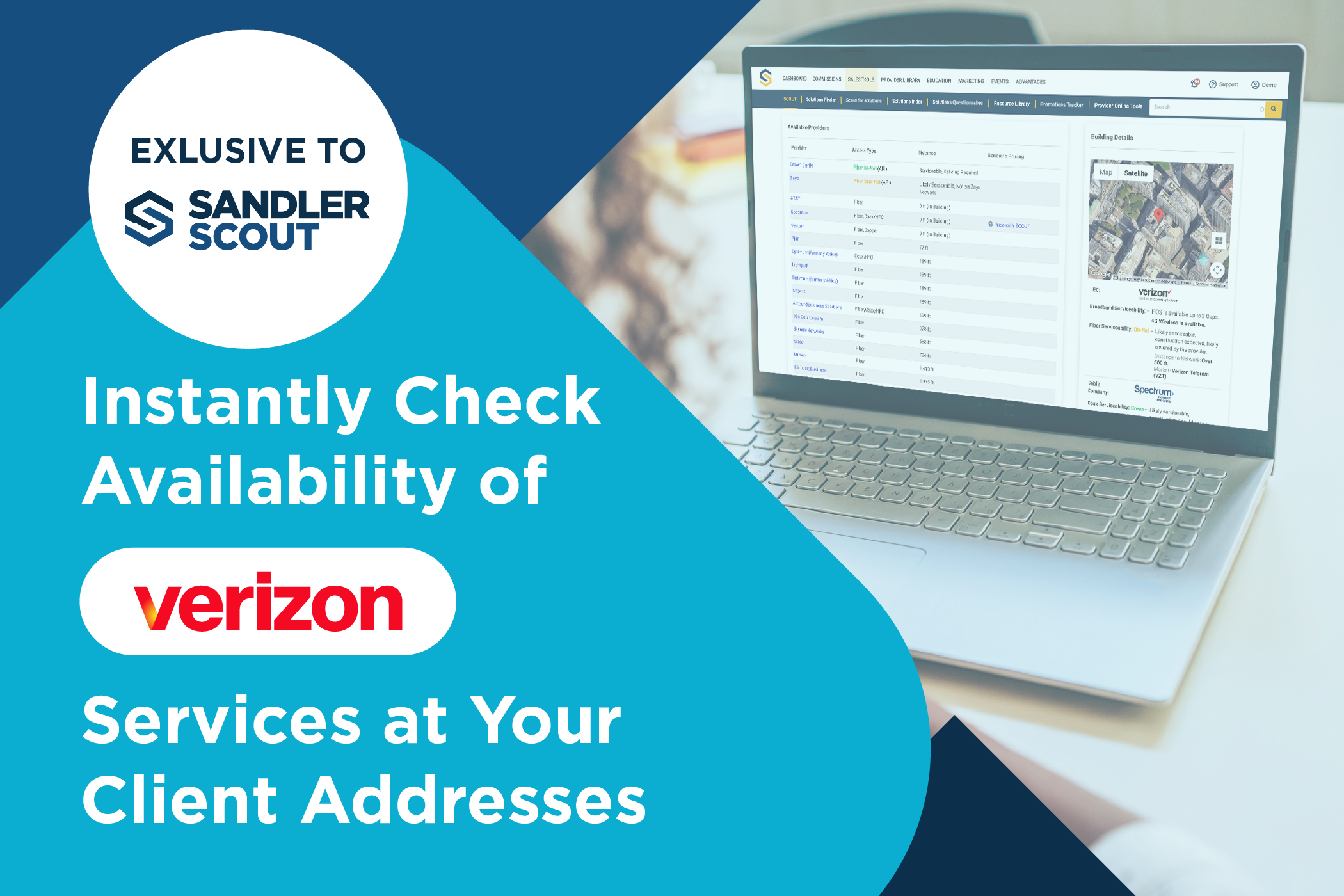 Sandler SCOUT Gives Partners Exclusive Ability to Check Verizon Service Availability at Customer Addresses in Real Time